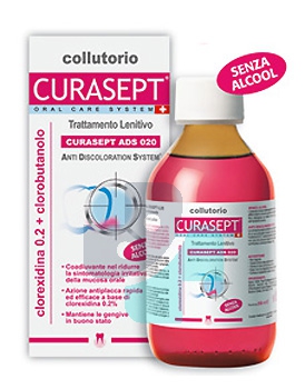 Curaden Curasept ADS Clorexidina 0,20% Clorobutanolo Collutorio Lenitivo 200 ml