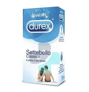 Durex Linea Classica Settebello Cassico Condom Confezione con 18 Profilattici