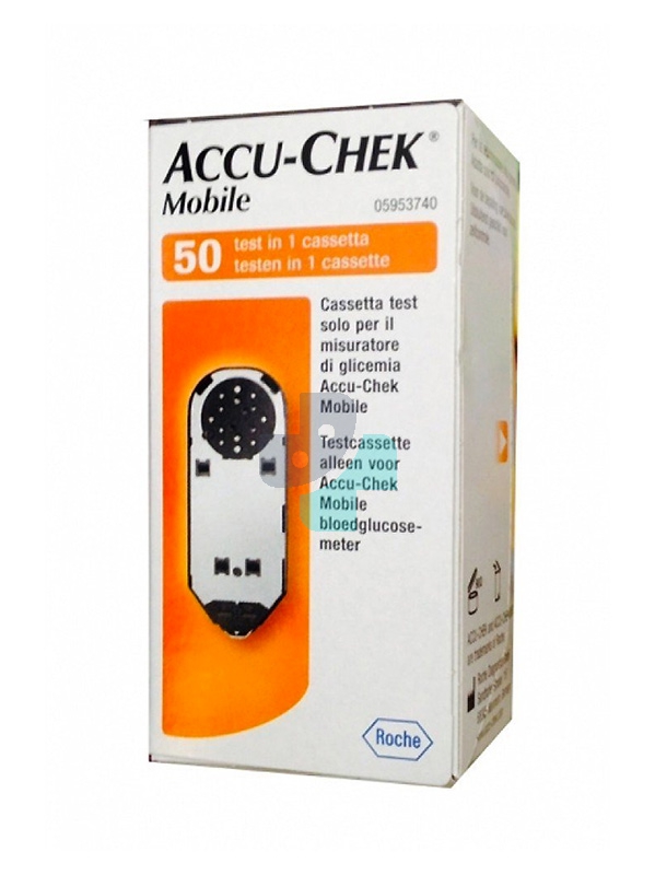 Accu-Chek Linea Controllo Glicemia Mobile 50 Strisce Rilevatrici Plasma