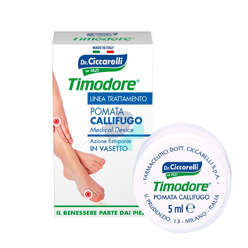 Dottor Ciccarelli Linea Timodore Piedi Callifugo Pomata in Vasetto 5 ml