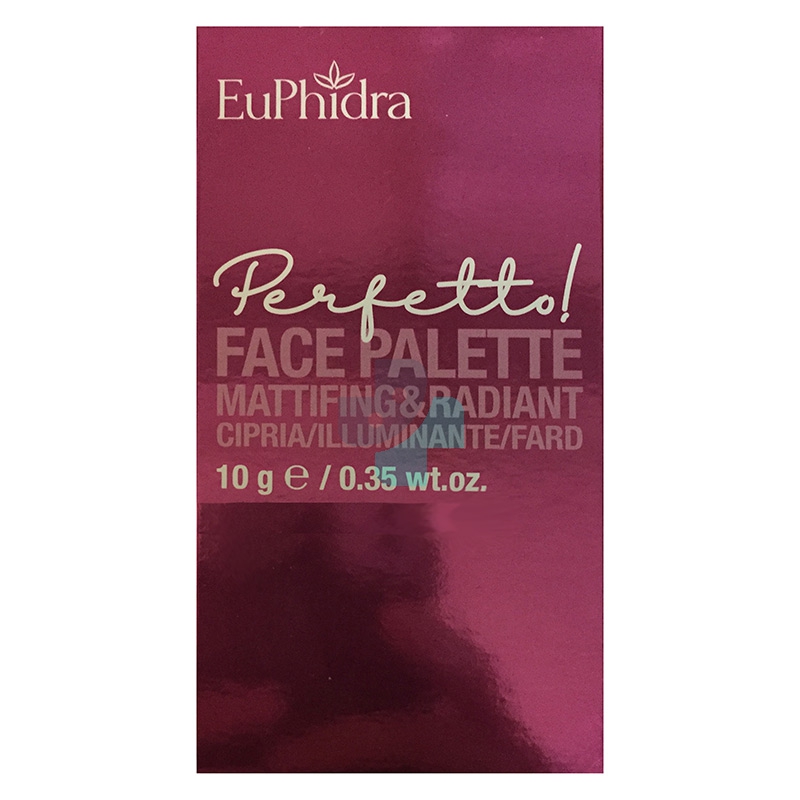 EuPhidra Linea Trucco Perfetto Face Palette Mattifing Cipria/Fard Rose Petal